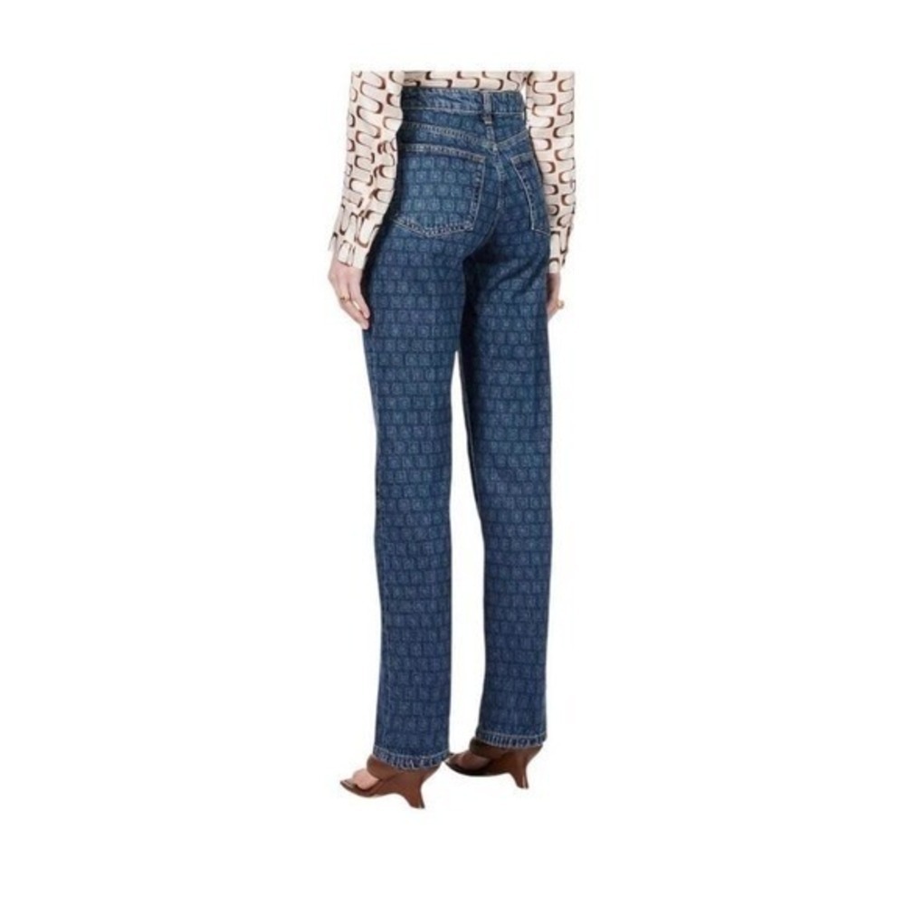 Reformation Jeans Women Blue Cynthia Laser Square High Rise Straight Leg Denim - Picture 3 of 13